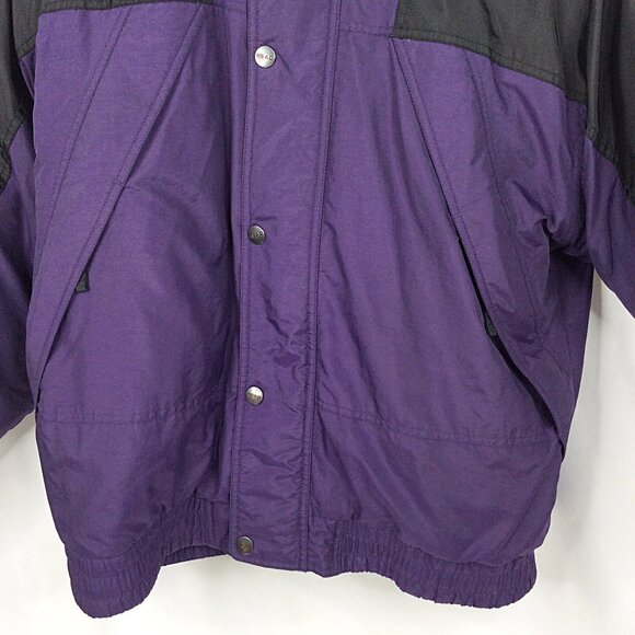 Vintage 90s HEAD Skiwear Jacket Mens Size Large Purple Red Thick Snowmobile - Picture 6 of 16